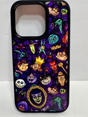 Handmade Disney Villains & Icons Collage cell phone Case | iPhone 15 Pro MagSafe